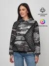 Женское худи / Камуфляжная 3D броня