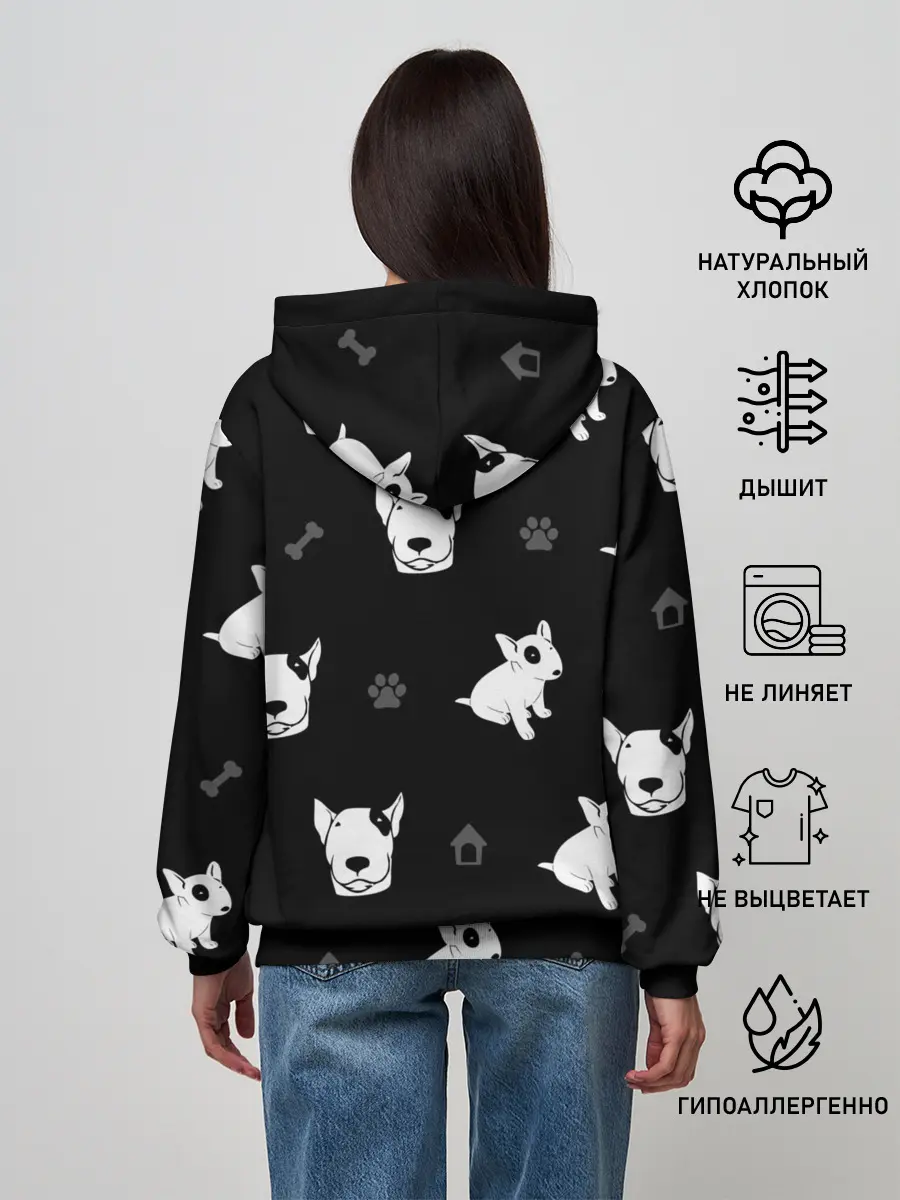 Женское худи / Английский бультерьер