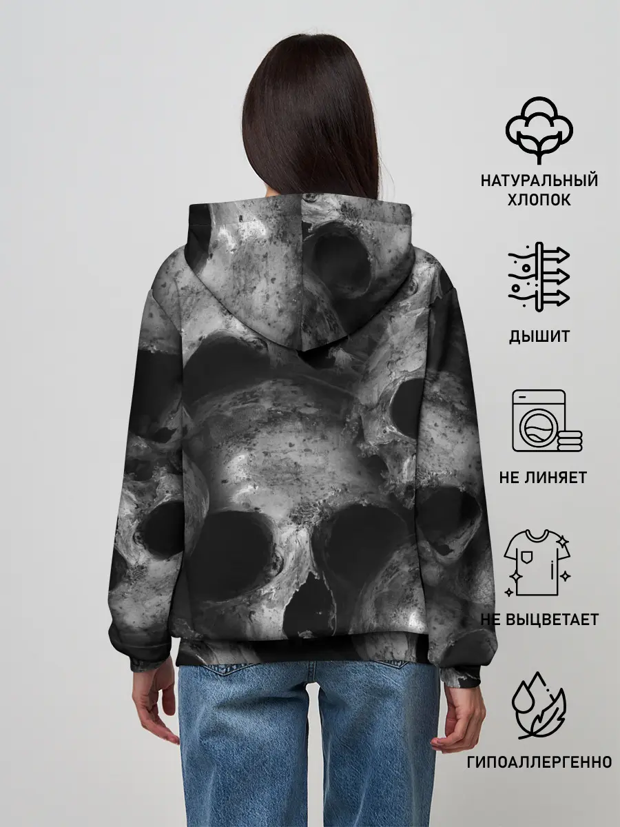 Женское худи / Черепа