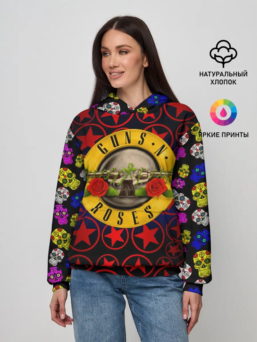 Женское худи / Guns n roses