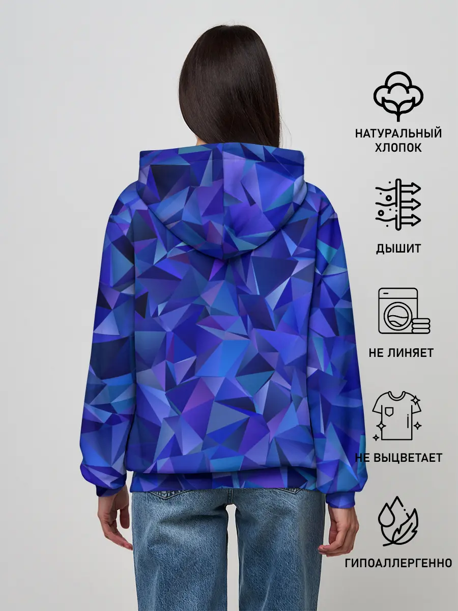 Женское худи / НЕОНОВЫЕ КРИСТАЛЫ