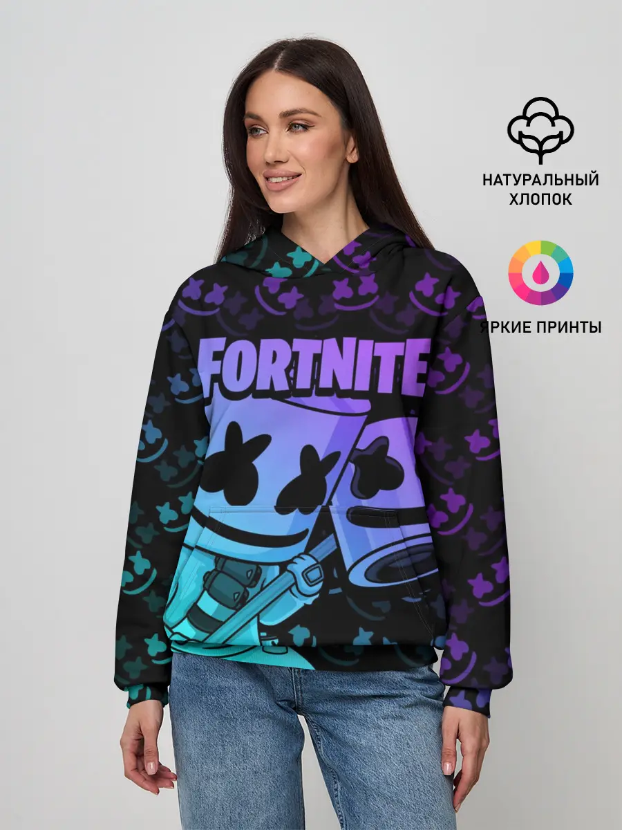 Женское худи / FORTNITE MARSHMELLO