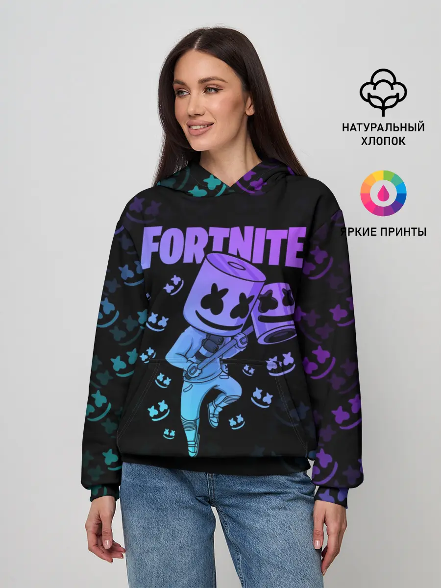 Женское худи / FORTNITE MARSHMELLO