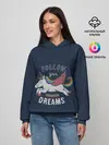 Женское худи / Unicorn. Follow your Dreams