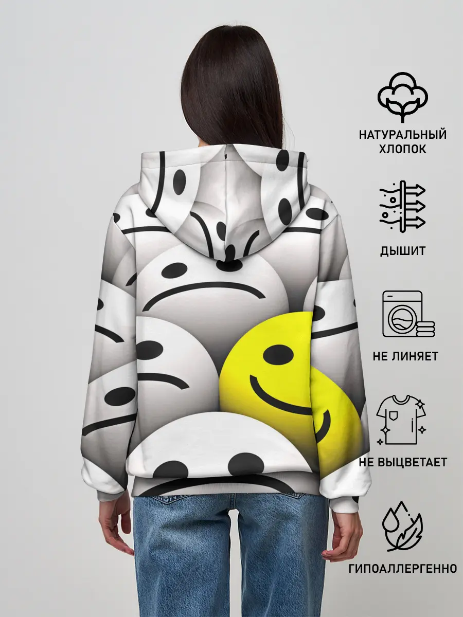 Женское худи / EMOJI 2019