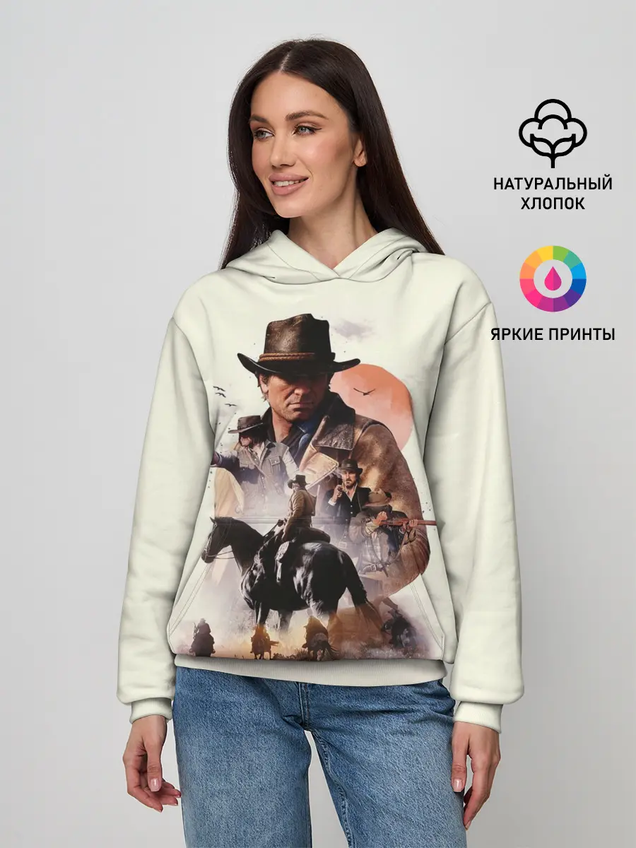 Женское худи / red dead redemption 2 Art