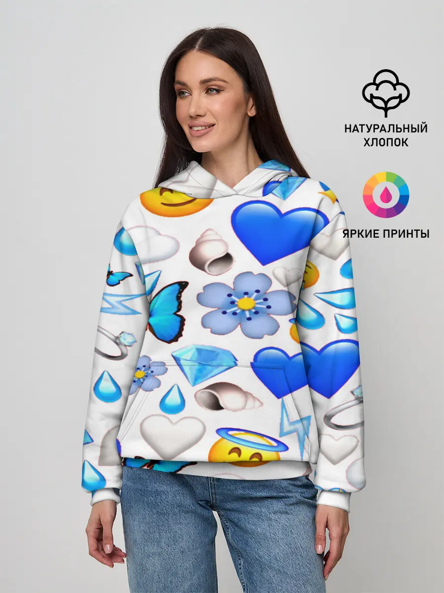Женское худи / Смайлики