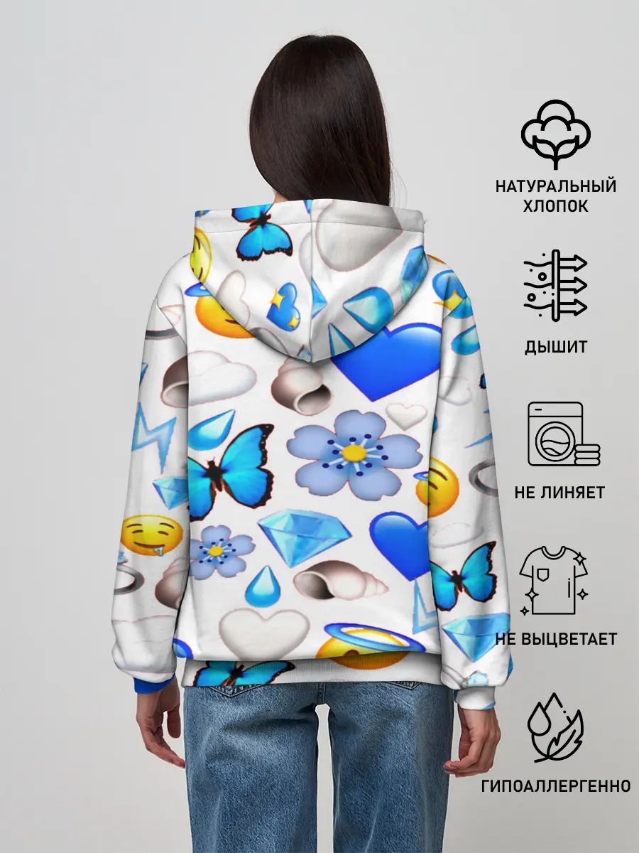 Женское худи / Смайлики