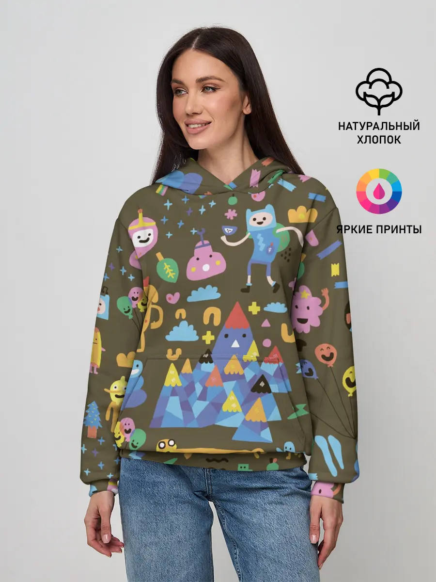 Женское худи / Время приключений Зима
