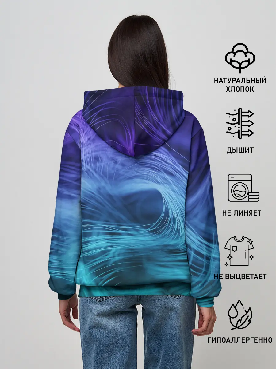 Женское худи / Линии материи