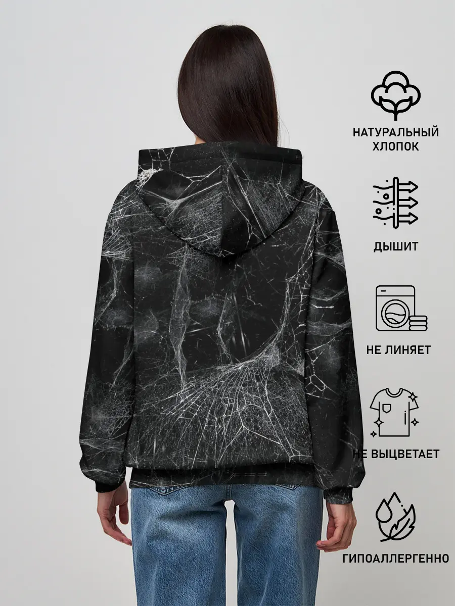 Женское худи / Индеец череп