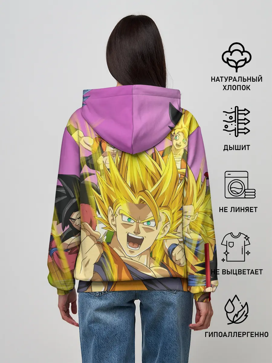 Женское худи / Все герои Драгонболл
