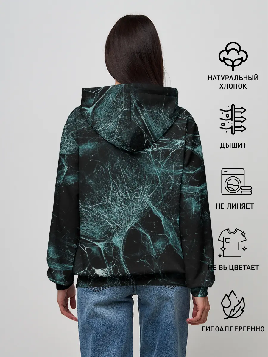 Женское худи / two skulls