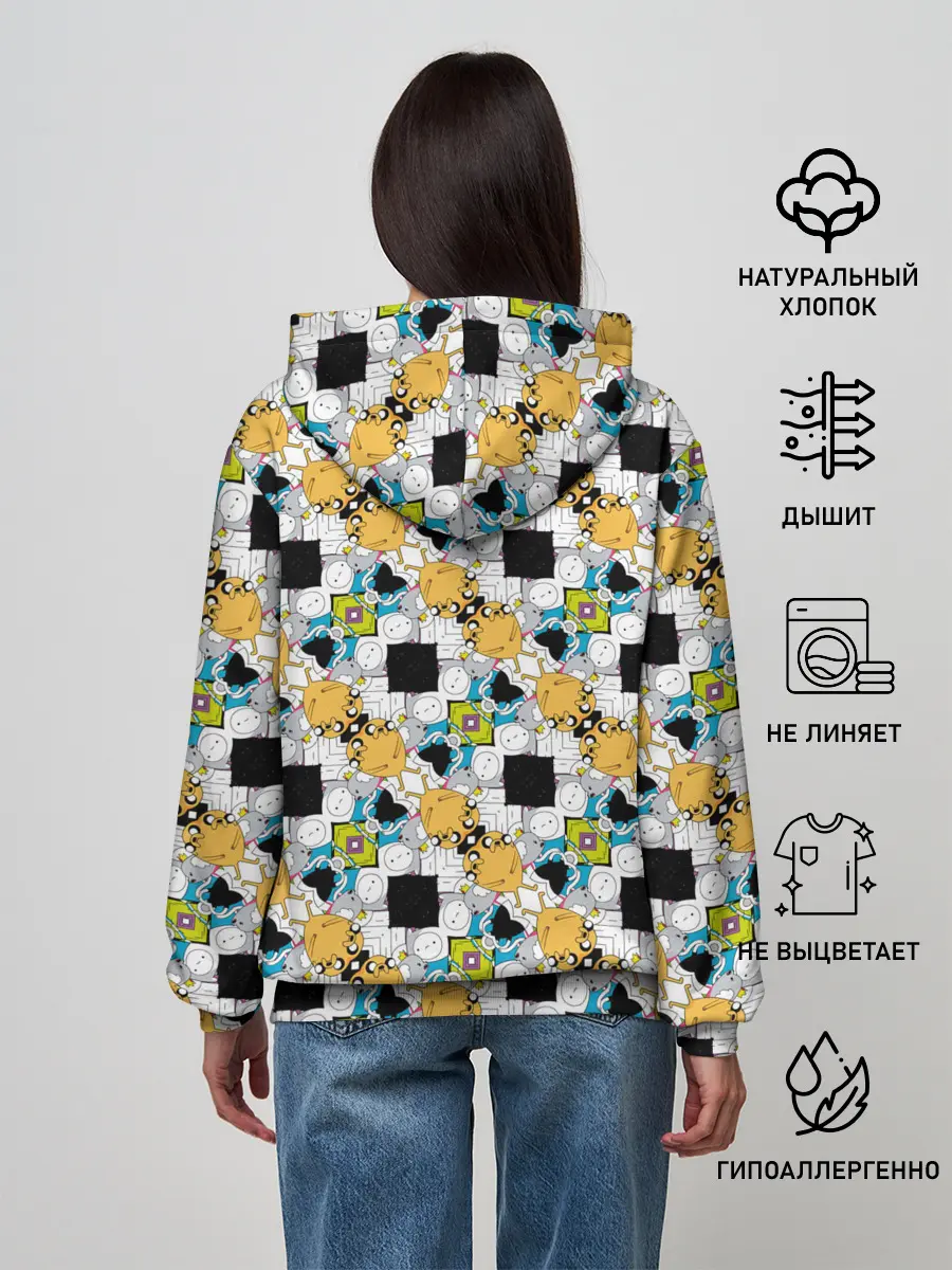 Женское худи / Jake Adventure Time