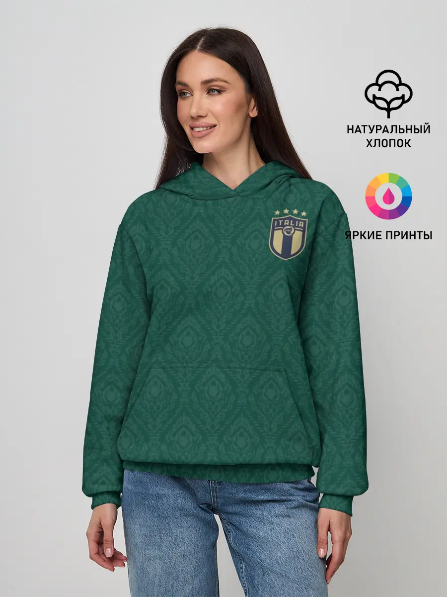 Женское худи / Italy home EURO 2020