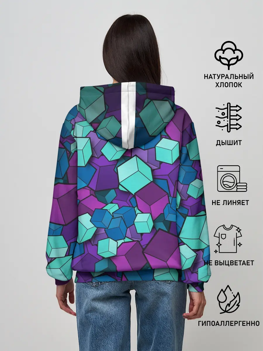 Женское худи / Кубы