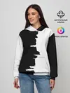 Женское худи / Черным по белому