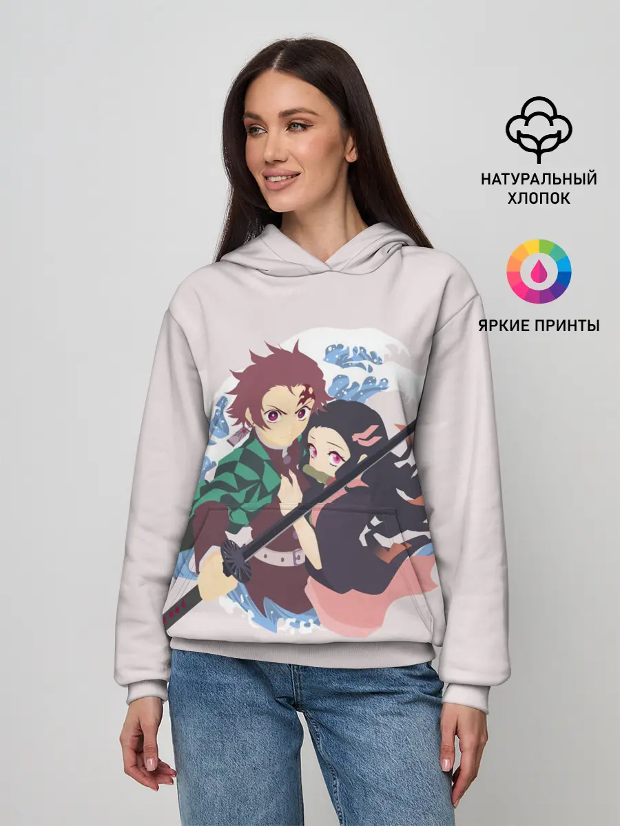 Женское худи / Tanjirou & Nezuko