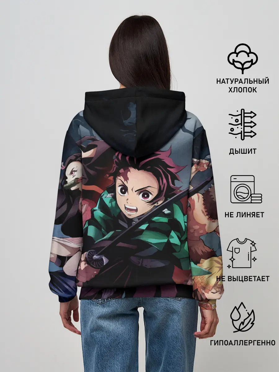 Женское худи / Клинок рассекающий демонов