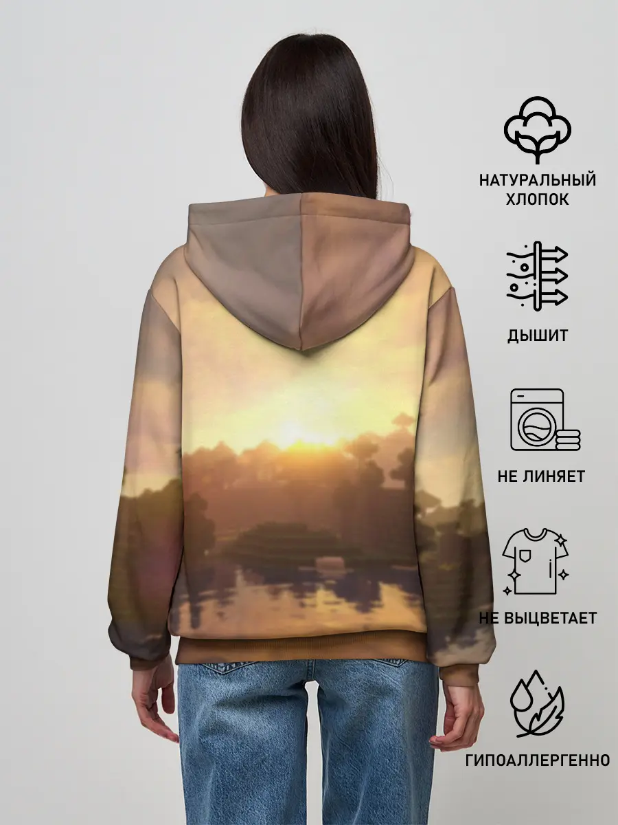 Женское худи / Minecraft / Майнкрафт