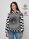 Женское худи / Оптические квадраты