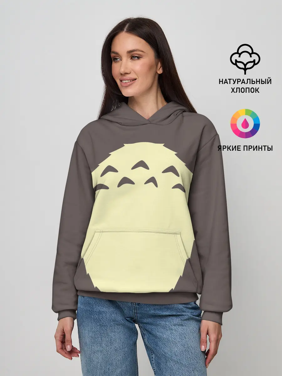 Женское худи / Животик Тоторо