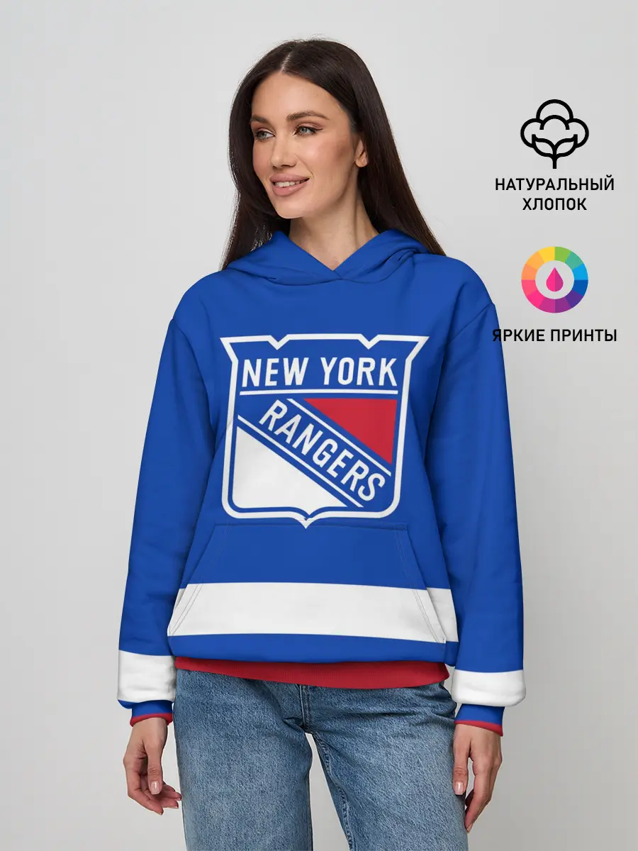 Женское худи / Нью-Йорк Рейнджерс НХЛ