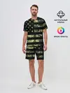 Мужской костюм с шортами / American Flag Camo
