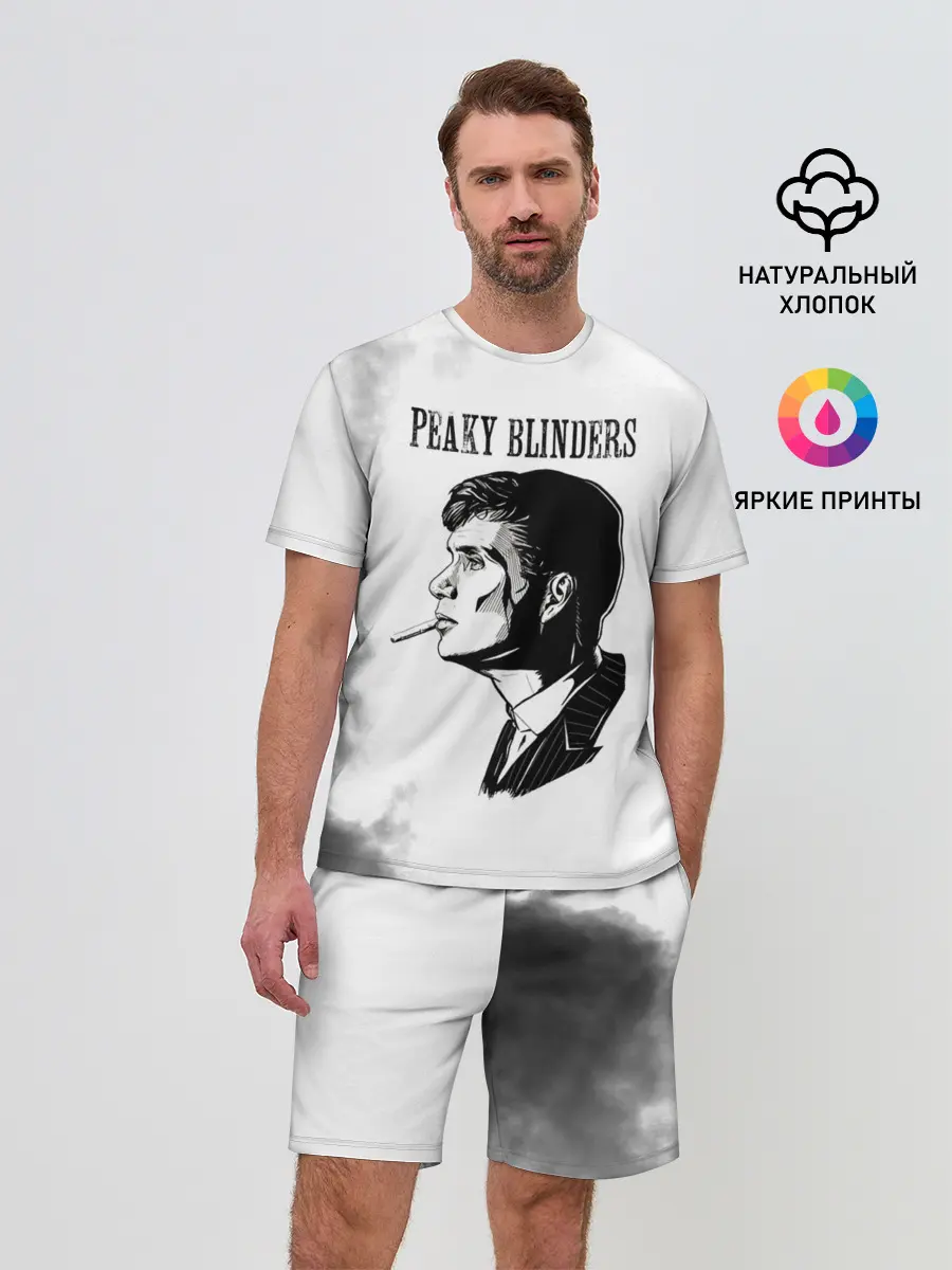 Мужской костюм с шортами / Острые козырьки