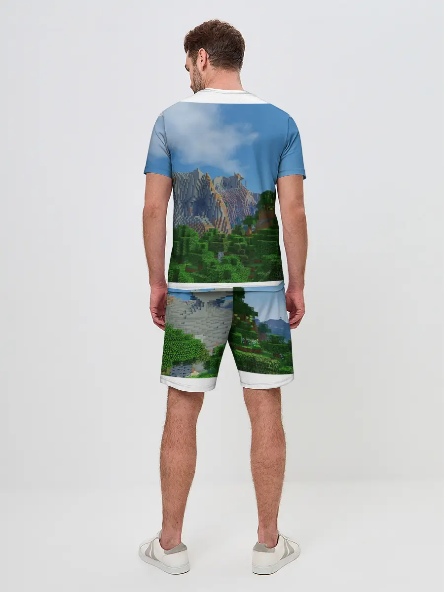 Мужской костюм с шортами / Minecraft