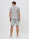 Мужской костюм с шортами / KILLER QUEEN белый паттерн