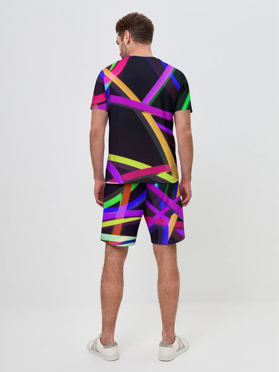 Мужской костюм с шортами / Светящиеся полосы