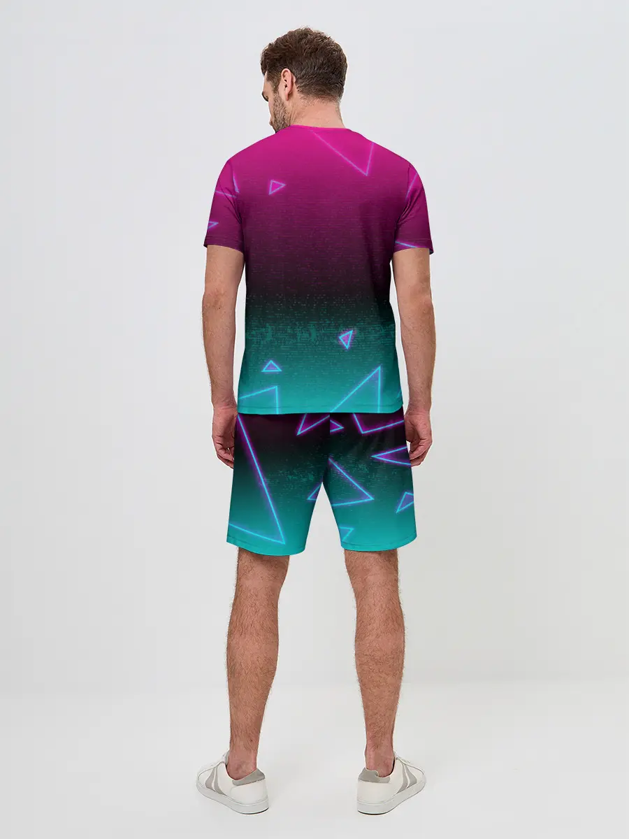 Мужской костюм с шортами / РЕТРО СКОРПИОН НЕОН