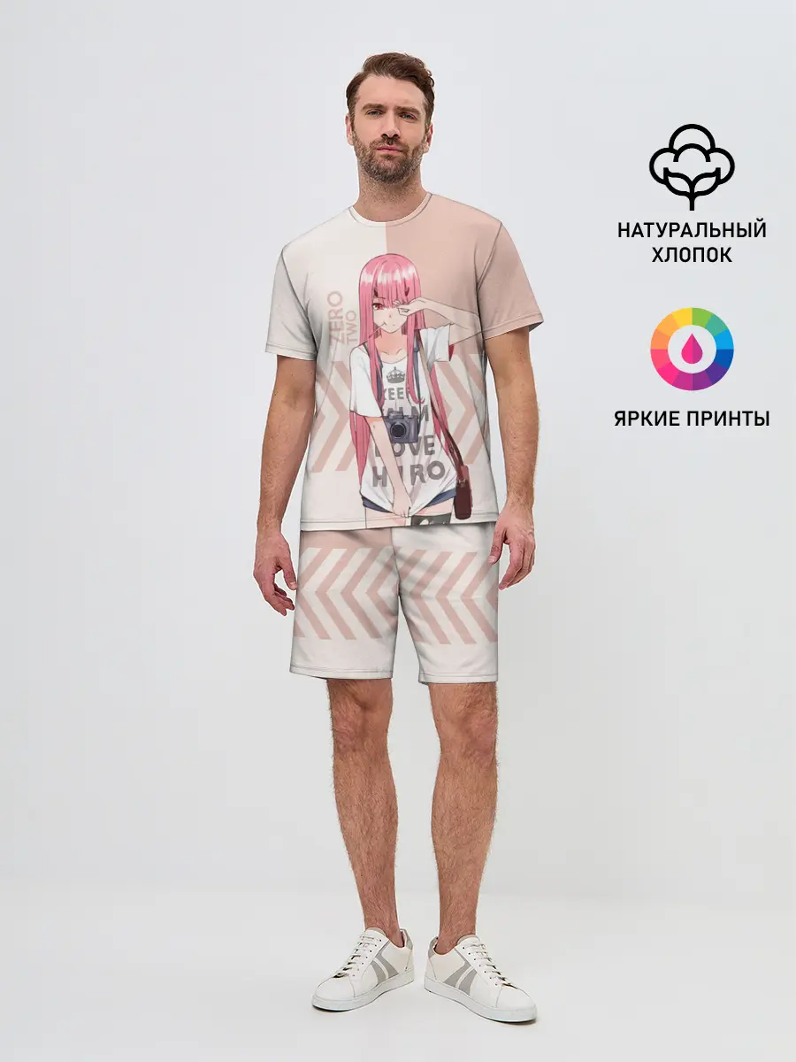 Мужской костюм с шортами / Darling in the Franxx Zero Two