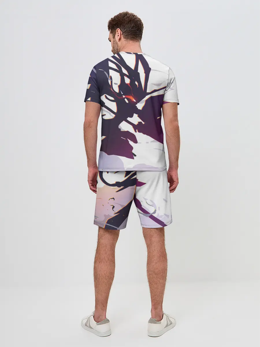 Мужской костюм с шортами / милый во франксе абстракция