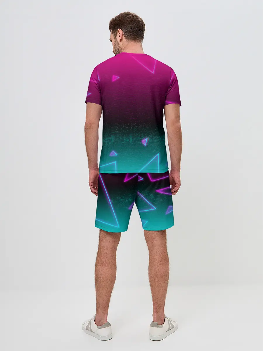 Мужской костюм с шортами / RETRO CYBER BEAR NEON