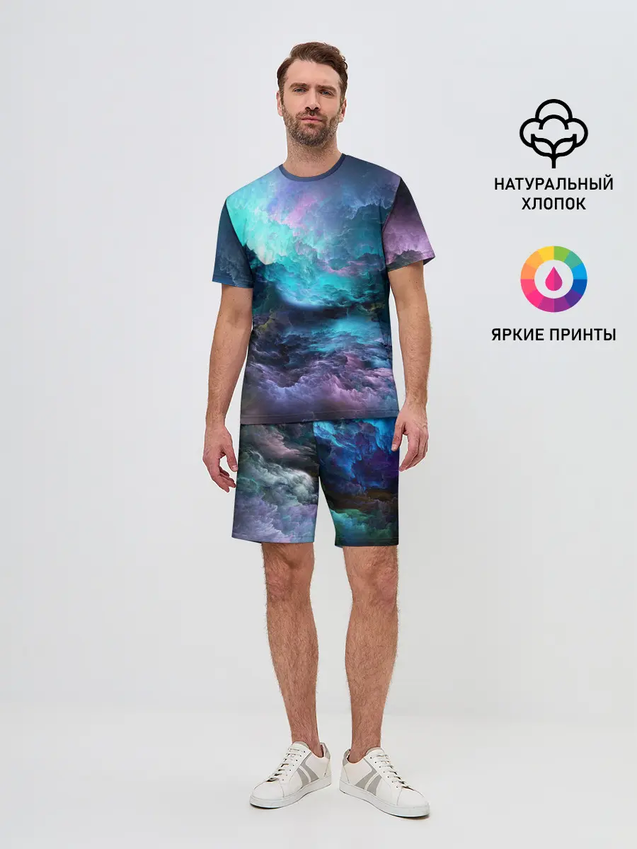 Мужской костюм с шортами / ФРАКТАЛЬНЫЙ КОСМОС | SPACE