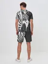 Мужской костюм с шортами / Зебра