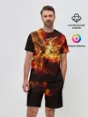 Мужской костюм с шортами / Феникс в огне