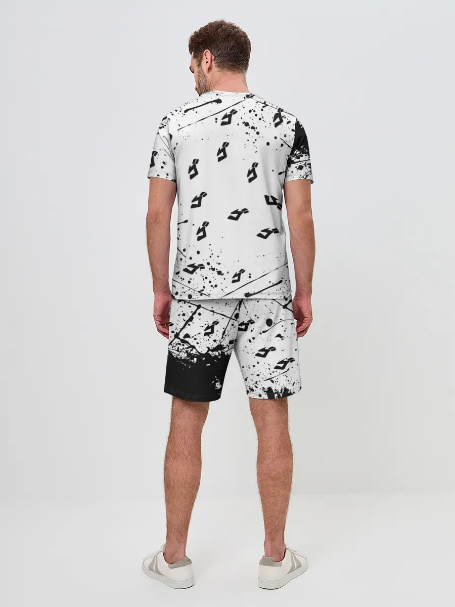 Мужской костюм с шортами / KILLER QUEEN черные брызги