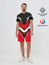 Мужской костюм с шортами / Sports geometry 4