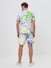 Мужской костюм с шортами / Jojo зеленые пятна