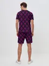 Мужской костюм с шортами / KILLER QUEEN фиолетовый узор