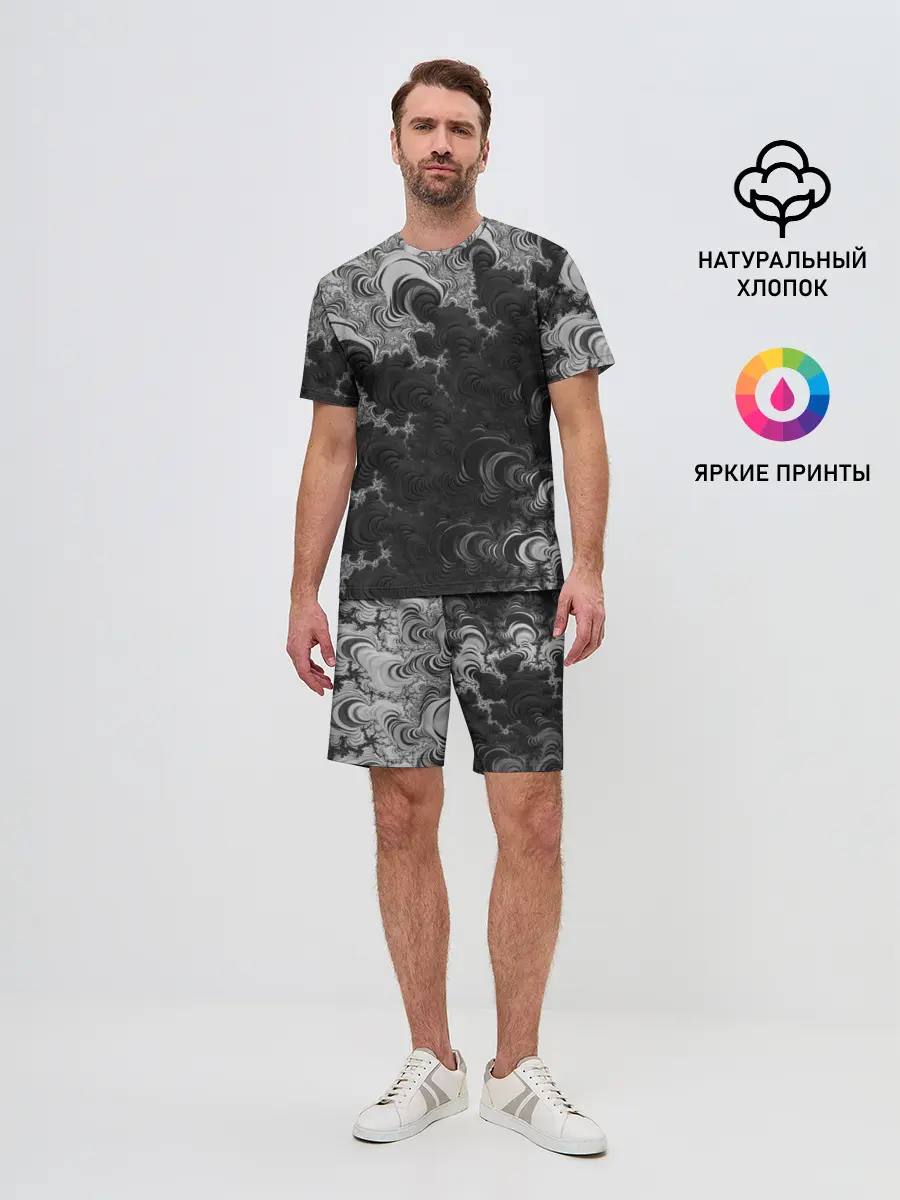 Мужской костюм с шортами / Абстракция