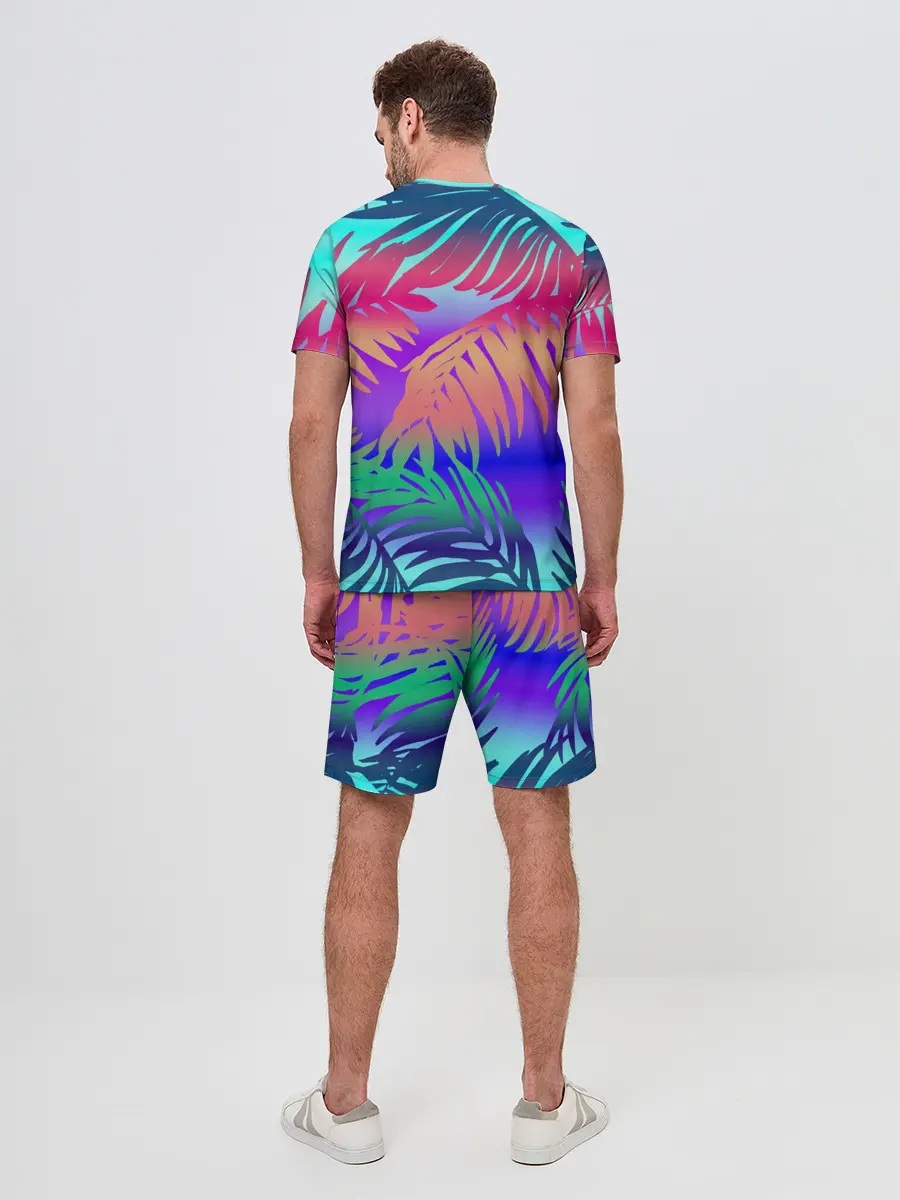 Мужской костюм с шортами / НЕОНОВЫЕ ПАЛЬМЫ