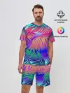 Мужской костюм с шортами / НЕОНОВЫЕ ПАЛЬМЫ