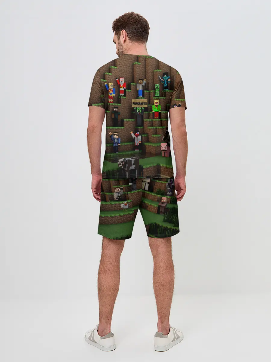 Мужской костюм с шортами / MINECRAFT