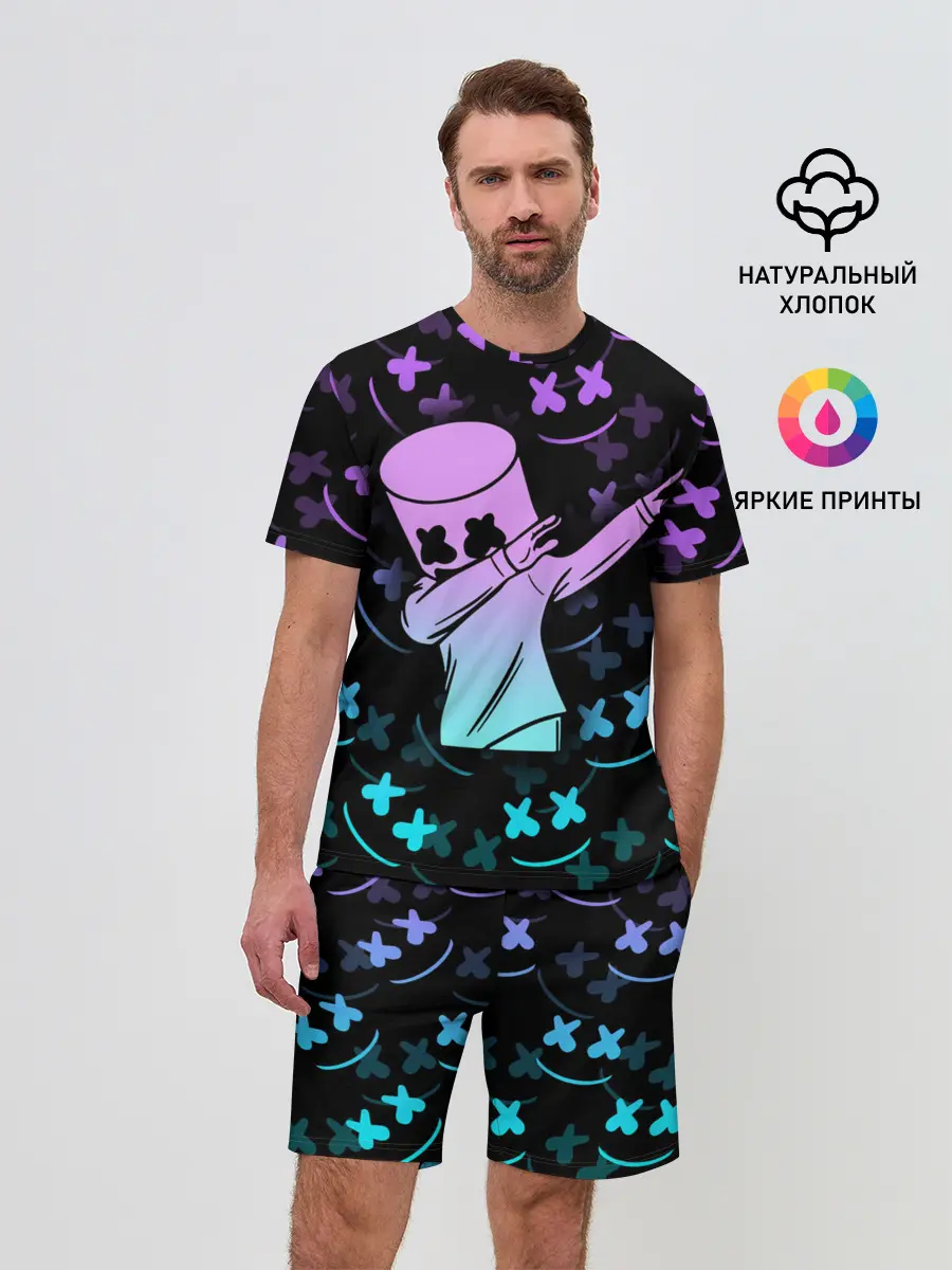 Мужской костюм с шортами / FORTNITE x MARSHMELLO