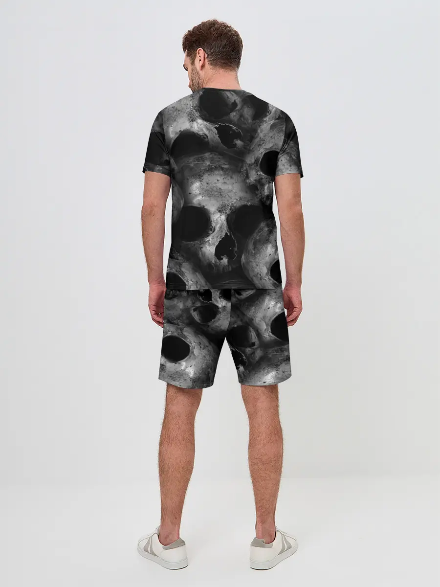 Мужской костюм с шортами / Черепа