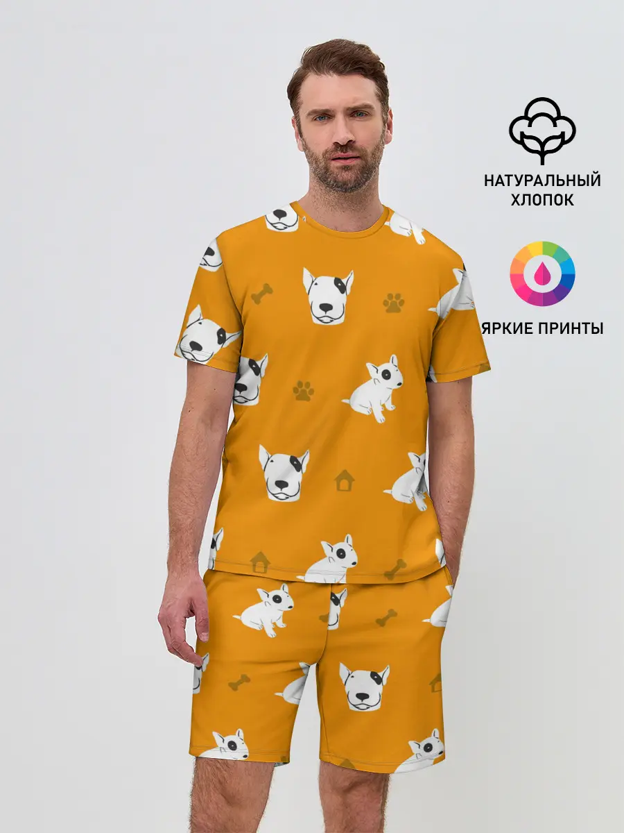 Мужской костюм с шортами / Английский бультерьер